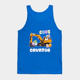 Eggscavator Easter pun Tank Top